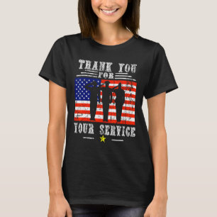 U voor uw diensten - Patriotic Veterans Day T-shirt