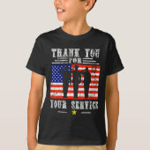 U voor uw diensten - Patriotic Veterans Day T-shirt (Voorkant)