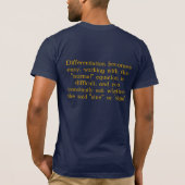 U weet dat u in Mrs Oliver's AP Calculus zit... T-shirt (Achterkant)