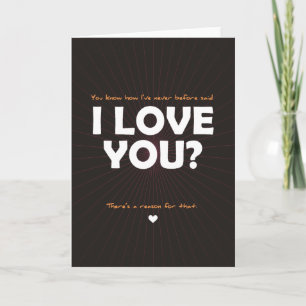 U weet hoe ik vóór de Bovengenoemde Liefde van I u Feestdagen Kaart