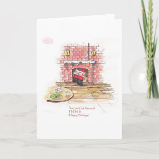 U werd enkel Mooned HOHOHO Feestdagen Kaart