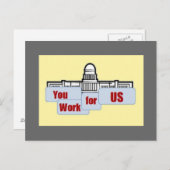 U werkt voor ons briefkaart (Voorkant / Achterkant)