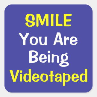 U wordt bekeken! vierkante sticker