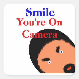 U wordt bekeken! vierkante sticker