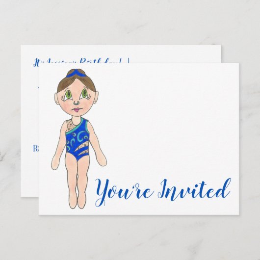 U wordt uitgenodigd de Uitnodiging van de Partij v (Voorkant / Achterkant)