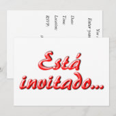 U wordt uitgenodigd kaart (Voorkant / Achterkant)