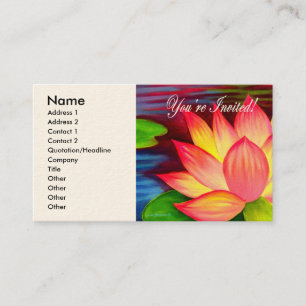 U wordt uitgenodigd meer de kaarten van de Uitnodi Visitekaartje