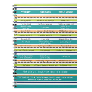 U ZEGT / GOD ZEGT Bijbelversies Notitieboek