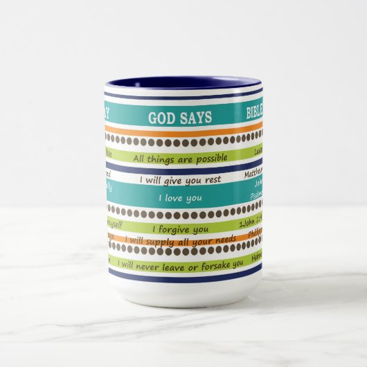 U zegt, zegt God, Inspirerend Bijbelverzen Mok (Midden)