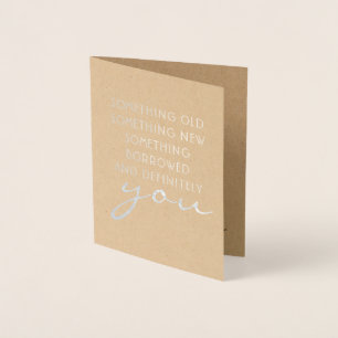U zeker - Funny Bridesmaid-voorstel Folie Kaarten