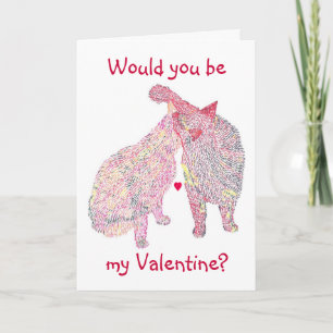 U zou mijn Valentijn zijn, Kussend de kaarten van