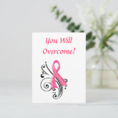 U zult Briefkaart overwinnen (Staand voorkant)