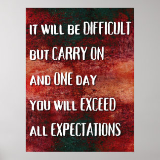 U zult de verwachtingen overtreffen - Motivatie Poster
