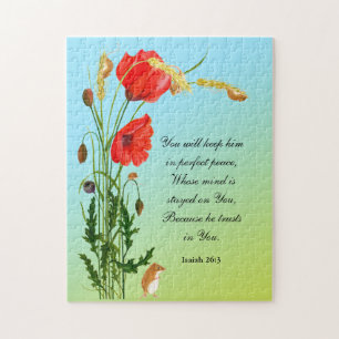 U zult hem in perfecte vrede in de Bijbelse Verse  Legpuzzel