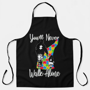U zult vader Daughter Autism Loop nooits alleen Schort
