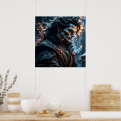 U zult van mij zijn - AI Fantasy digitale kunst pr Poster (Keuken)