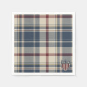 UA 250 American Plaid Shield Motif ID1301 Servet (Voorkant)