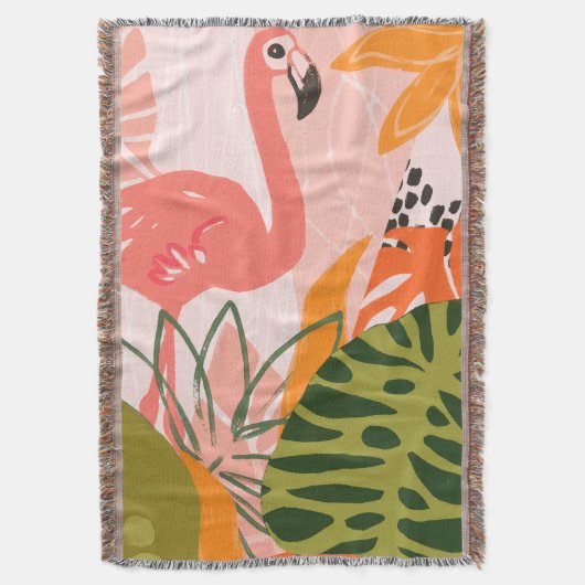 UA Oerwoud Flamingo II Deken (Voorkant Verticaal)