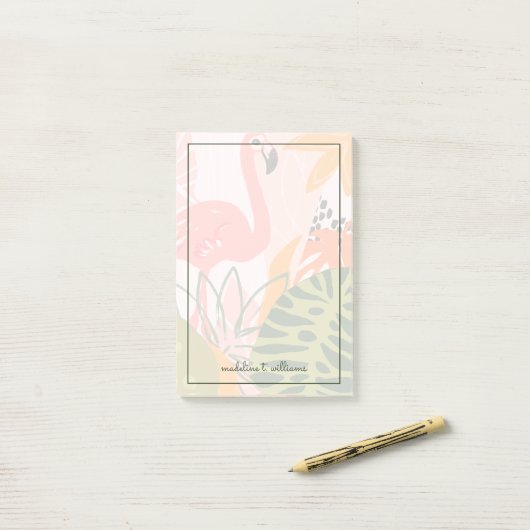 UA Oerwoud Flamingo II Post-it® Notes (Op bureau)