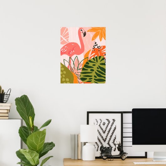 UA Oerwoud Flamingo II Poster (Thuiskantoor)