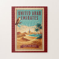 UAE Dubai valk woestijn illustratie reis kunst