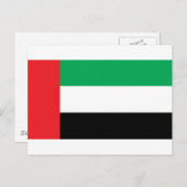Uae Flag Briefkaart (Voorkant / Achterkant)