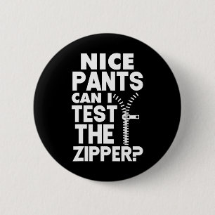 Ual Naughty Nice Pants kan ik de ritssluiting test Ronde Button 5,7 Cm