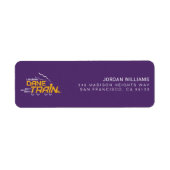 UAlbany Dane Train Logo Etiket (Voorkant)