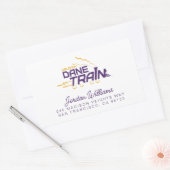 UAlbany Dane Train Logo Rechthoekige Sticker (Envelop)