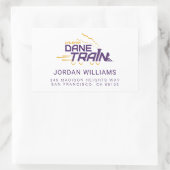 UAlbany Dane Train Logo Rechthoekige Sticker (Tas)