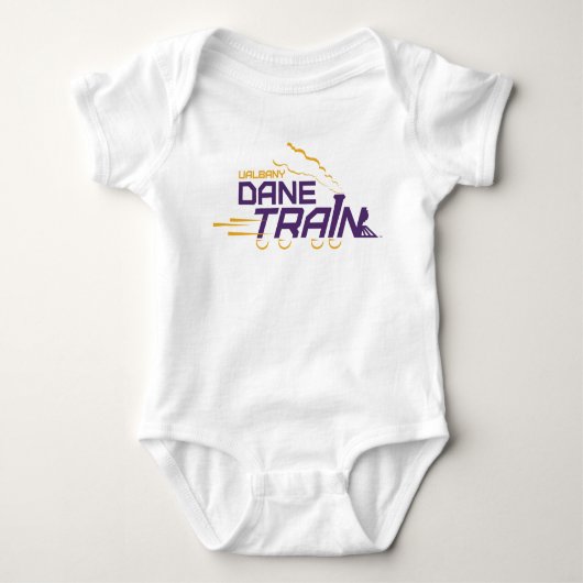 UAlbany Dane Train Logo Romper (Voorkant)