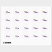 UAlbany Dane Train Logo Ronde Sticker (Vel)