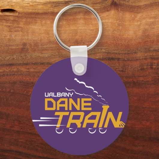 UAlbany Dane Train Logo Sleutelhanger (Achterkant)