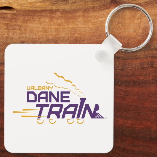 UAlbany Dane Train Logo Sleutelhanger (Achterkant)