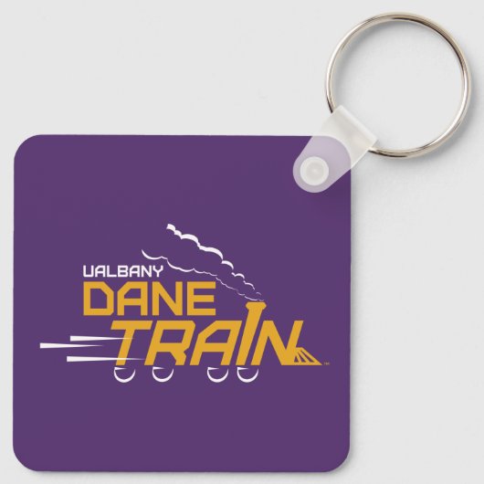 UAlbany Dane Train Logo Sleutelhanger (Achterkant)