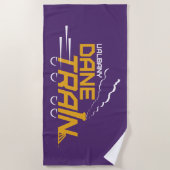 UAlbany Dane Train Logo Strandlaken (Voorkant)