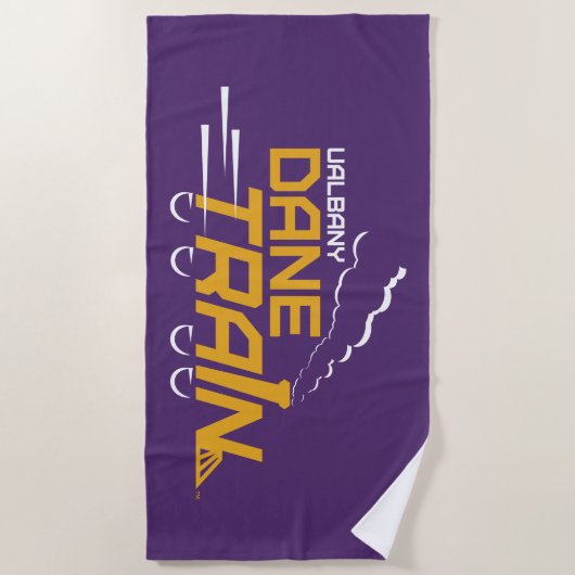 UAlbany Dane Train Logo Strandlaken (Voorkant)