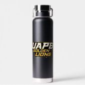 UAPB Golden Lions Wordmark Waterfles (Achterkant)