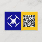 UAV Pilot Custom QR Visitekaartje (Voorkant)