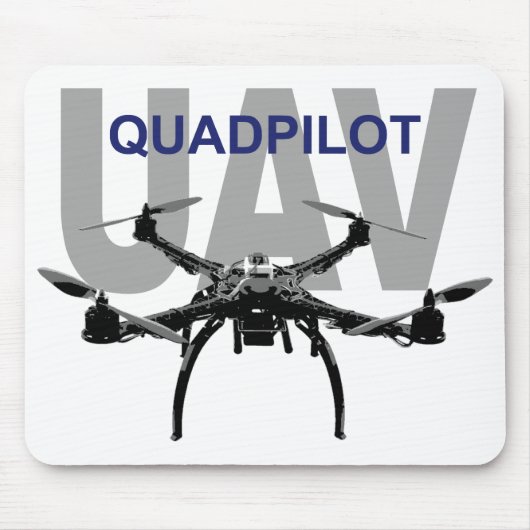 UAV Quadpilot Quadcopter Pilot Muismat (Voorkant)