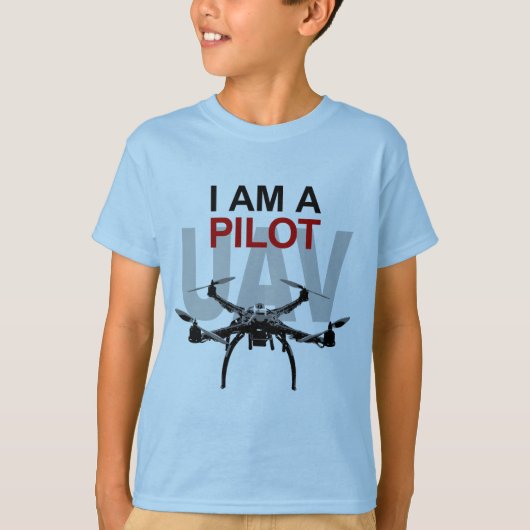 UAV Quadpilot Quadcopter Pilot T-shirt (Voorkant)
