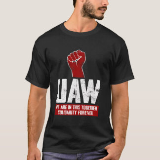 UAW in staking Red T-shirt United Auto Union Worke