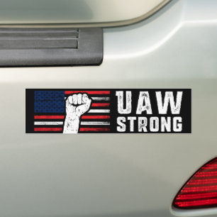 UAW Sterke Verenigde Auto Arbeiders Unie Bumpersticker