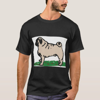 Ube de Pug-tekenfilm T-shirt