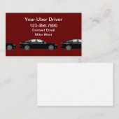 Uber Driver Eenvoudig te lezen Visitekaartjes (Voorkant / Achterkant)