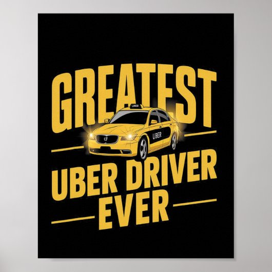 Uber Driver Ever Uber Driver Grappig 1 Poster (Voorkant)