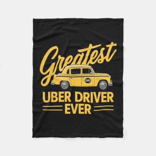 Uber Driver Ever Uber Driver Grappig Fleece Deken (Voorkant)