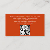 Uber Driver Professioneel Zwart Minimalist Visitekaartje (Achterkant)