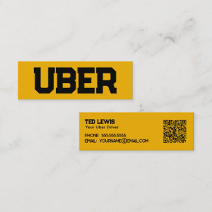 Uber Driver QR Mini Visitekaartje