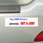 Uber Drivers Bumpersticker (Op auto)